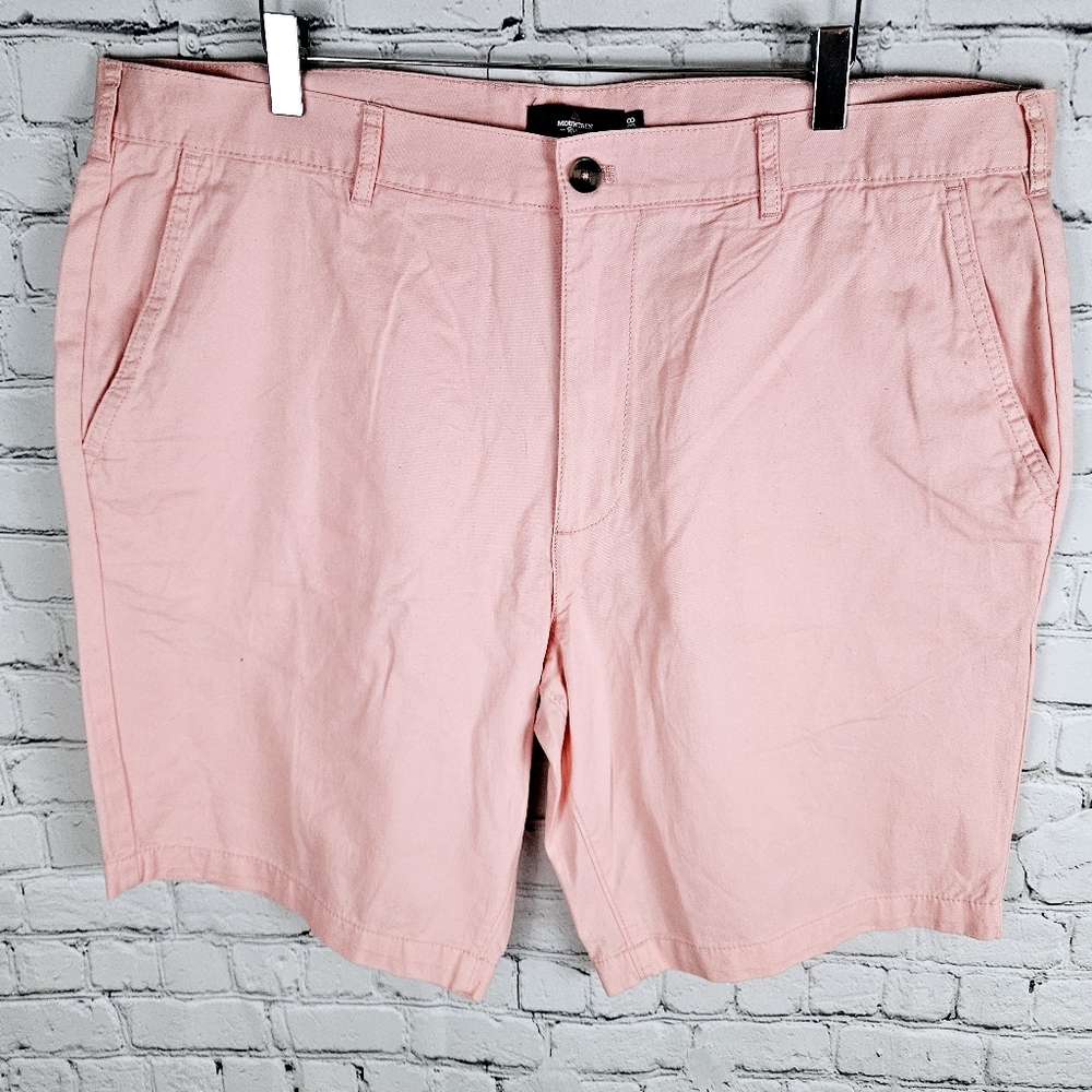 MOUNTAIN RIDGE | flat front cotton pastel golf shorts